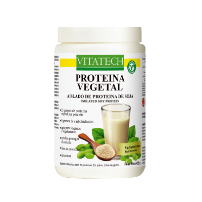 Vitatech Proteína vegetal, Aislado de Soja No Transgenica