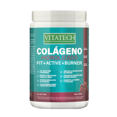 Vitatech Colágeno Hidrolizado Fit + Active + Burner x 383g